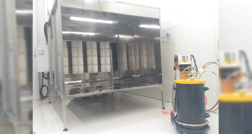SS powder coating booth | GBM Industries